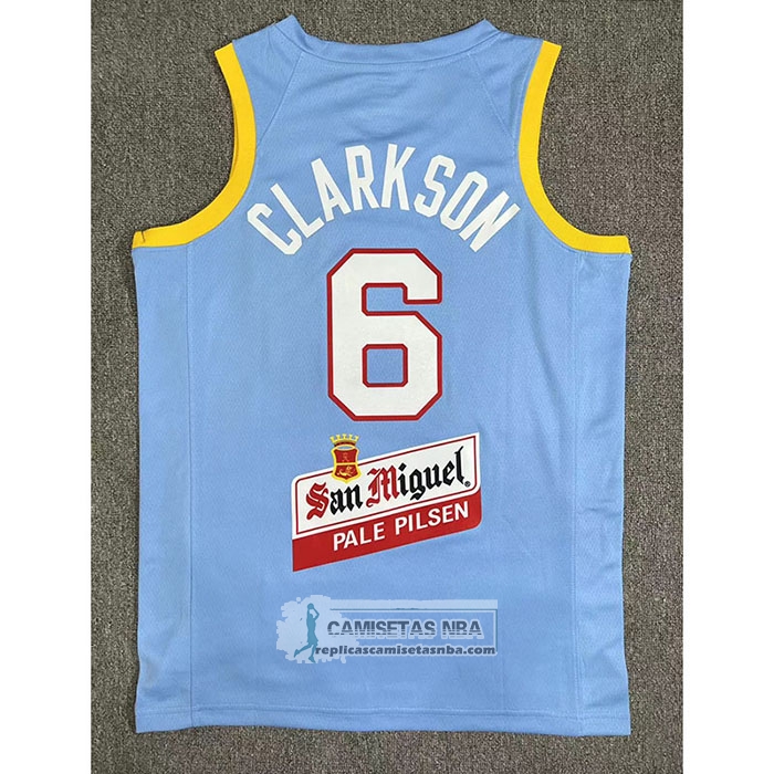 Camiseta Filipino Jordan Clarkson NO 6 Juegos Olimpicos 2024 Azul